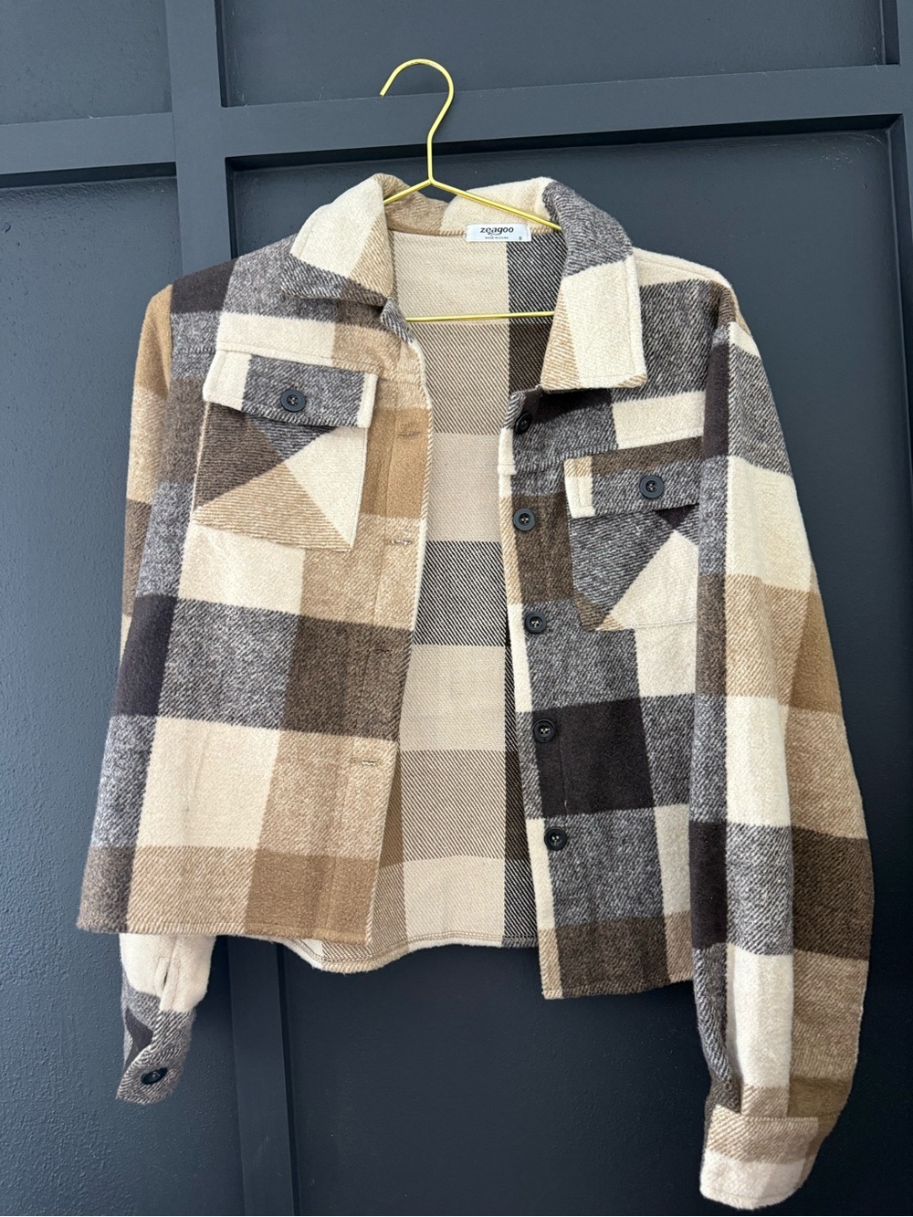 Cropped Plaid Shacket
